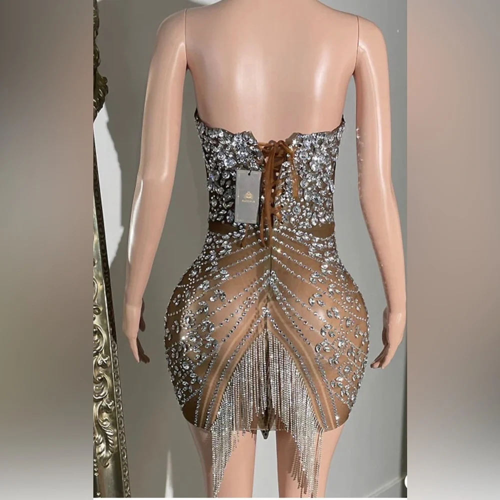 ✨FIRM PRICE✨Bling Strapless dress - Picture 6 of 16